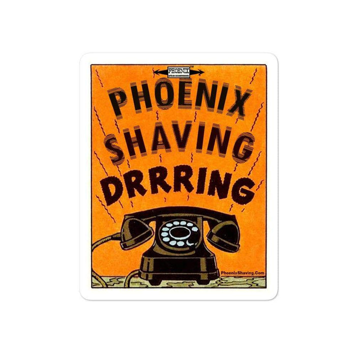 Phoenix Shaving Bakelite Phone Vinyl Sticker | Available in 3 Sizes - Phoenix Artisan Accoutrements