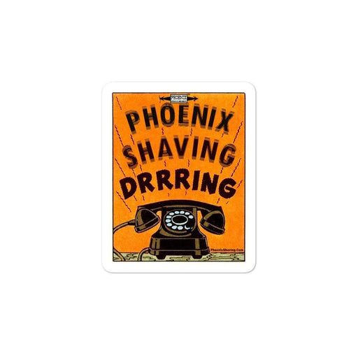 Phoenix Shaving Bakelite Phone Vinyl Sticker | Available in 3 Sizes - Phoenix Artisan Accoutrements