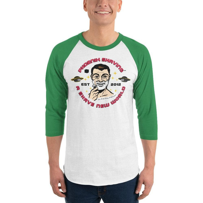 Phoenix Shaving Club 3/4 sleeve raglan shirt - Phoenix Artisan Accoutrements