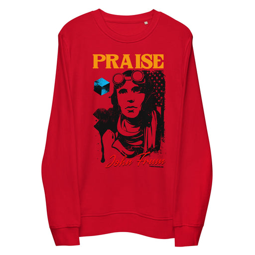 Praise John Frum Unisex Organic Sweatshirt | Made From Recycled Material! - Phoenix Artisan Accoutrements