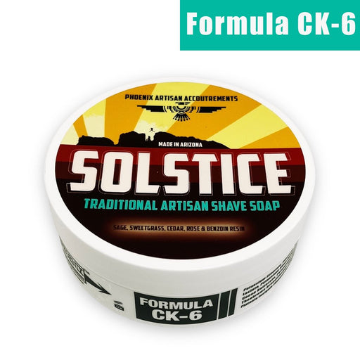 Solstice Artisan Shave Soap | Ultra Premium Formula CK-6 - Phoenix Artisan Accoutrements