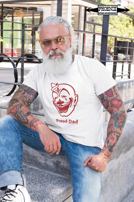 Son Of Clown Fruit "Proud Dad" Short-Sleeve Unisex T-Shirt - Phoenix Artisan Accoutrements