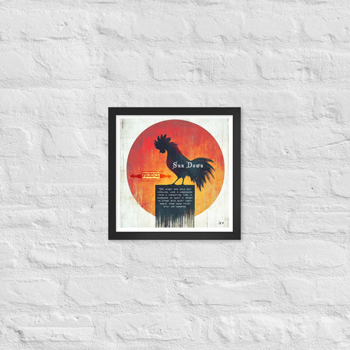 Sun Down Sunset 2024 Framed Print | Available in 2 Sizes and 2 Fram Colors - Phoenix Artisan Accoutrements