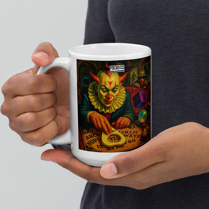 THE 2025 COLLECTIBLE CLOWN FRUIT MUG | Glossy Classic Diner Mug | 3 Size Options! - Phoenix Artisan Accoutrements