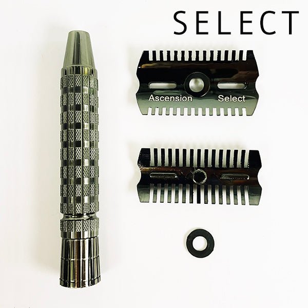 The Ascension Select Twist Adjustable Safety Razor | Double Open Comb - Phoenix Artisan Accoutrements