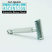 The Ascension Twist-Adjustable Double Open Comb Safety Razor - CNC Machined | 7075 Aluminum | Electric Aqua Base - Phoenix Artisan Accoutrements