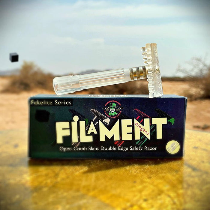 The Filament Fakelite Series Open Comb Slant | 3-Piece | Classic Crystal Clear - Phoenix Artisan Accoutrements