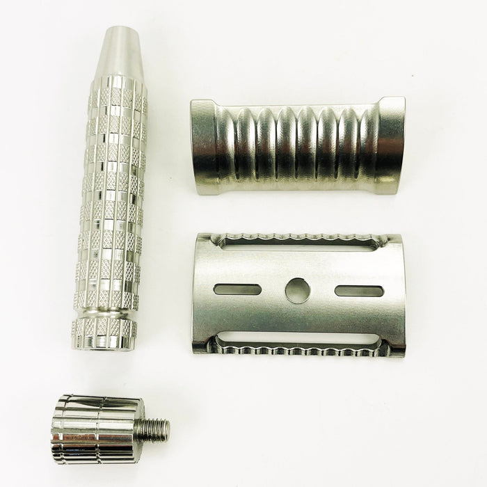 The META-4 Safety Razor | Flare Tip Series | 316 L Stainless | Clog Proof - Phoenix Artisan Accoutrements