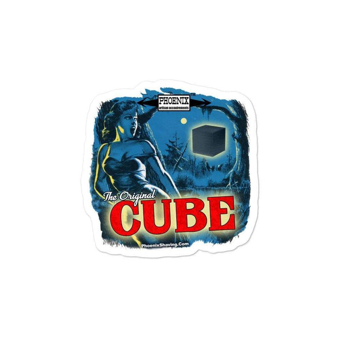 The Original CUBE Vinyl Sticker | Available in 3 Sizes! - Phoenix Artisan Accoutrements