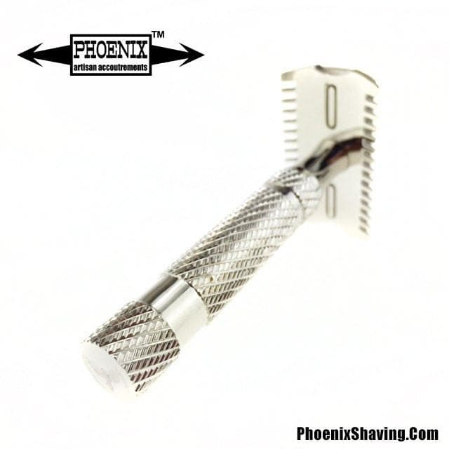 The Original Phoenix DOC Safety Razor | NICKEL Plated Double Open Comb - Phoenix Artisan Accoutrements