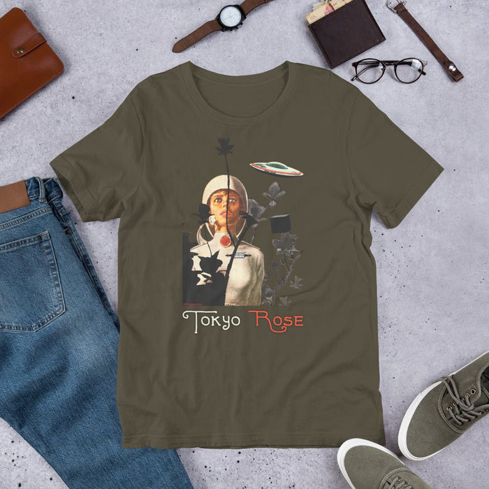 Tokyo Rose 2022 Unisex T-shirt | Design 1 - Phoenix Artisan Accoutrements