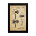 Vintage Automatic Shave Brush Patent Drawing Framed Print | 1954 - Phoenix Artisan Accoutrements