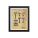 Vintage Early TTO Safety Razor Patent Drawing Framed Print - Phoenix Artisan Accoutrements