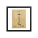 Vintage "Folding Head" Safety Razor Patent Drawing Framed Print - Phoenix Artisan Accoutrements