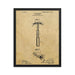 Vintage "Folding Head" Safety Razor Patent Drawing Framed Print - Phoenix Artisan Accoutrements