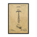 Vintage "Folding Head" Safety Razor Patent Drawing Framed Print - Phoenix Artisan Accoutrements