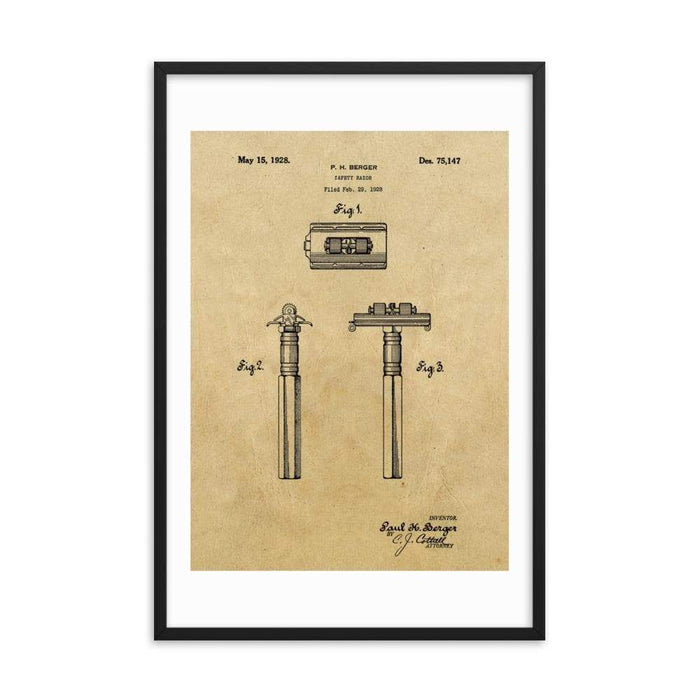 Vintage King Oscillator Patent Drawing 1928 Framed Print - Phoenix Artisan Accoutrements