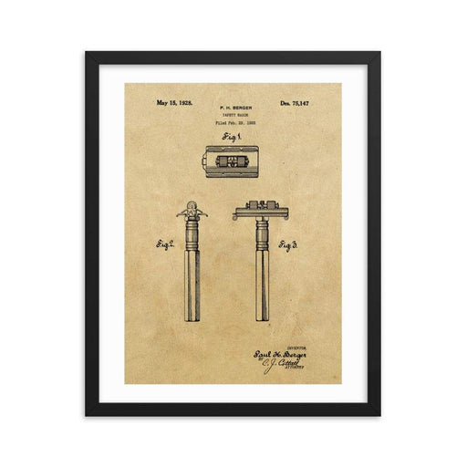 Vintage King Oscillator Patent Drawing 1928 Framed Print - Phoenix Artisan Accoutrements