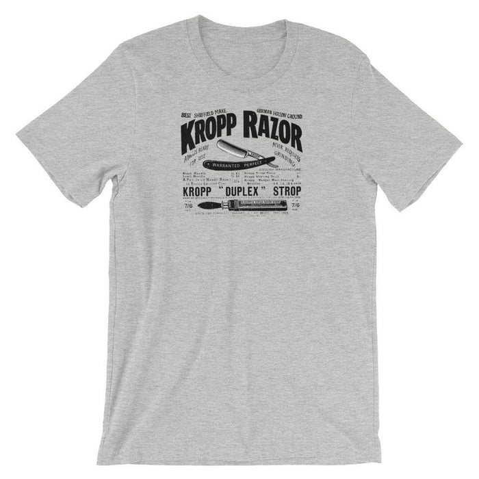 Vintage Kropp Straight Razor Advert Short-Sleeve Unisex T-Shirt - Phoenix Artisan Accoutrements