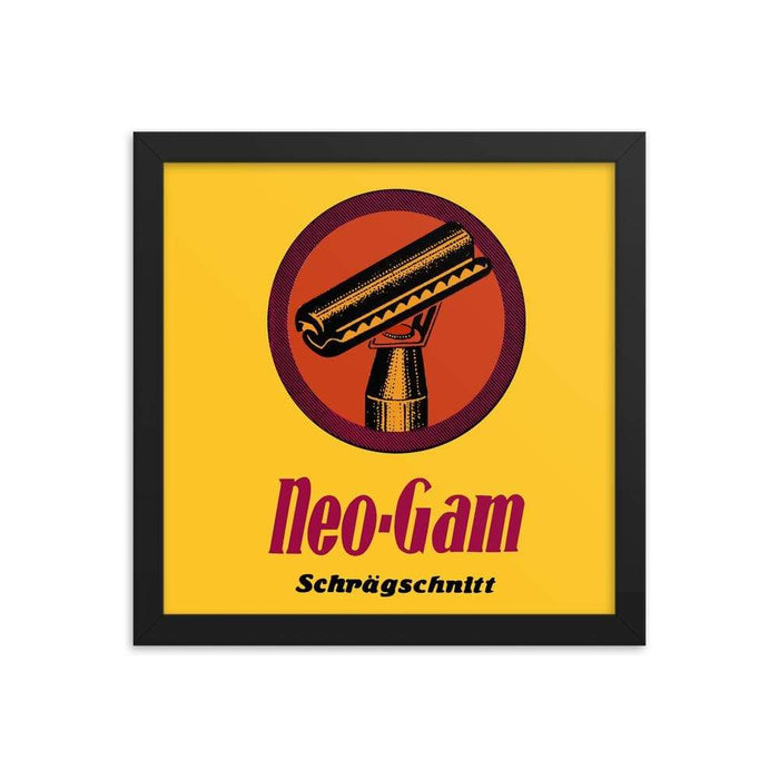 Vintage Neo-Gam Slant Razor Advert Framed Print - Phoenix Artisan Accoutrements