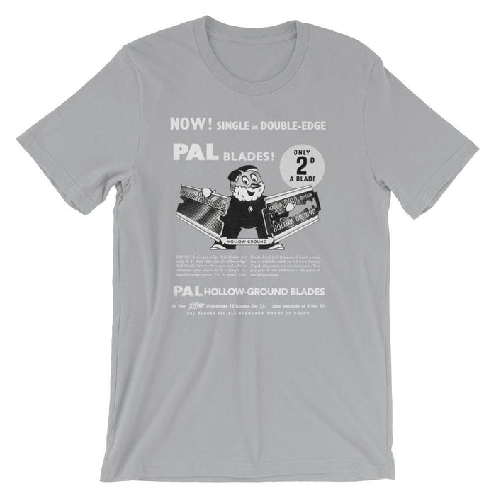 Vintage PAL Ad White Text Short-Sleeve Unisex T-Shirt - Phoenix Artisan Accoutrements