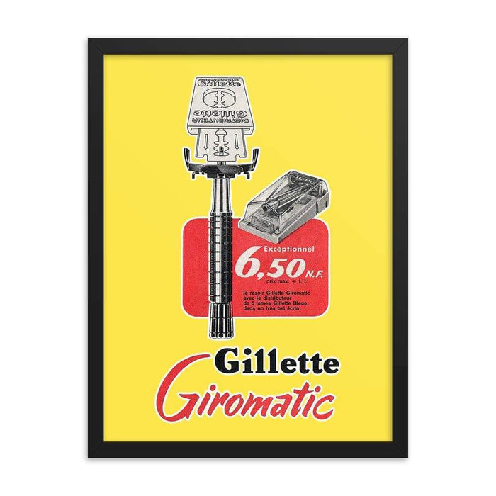 Vintage Safety Razor Advert Framed Print - Phoenix Artisan Accoutrements