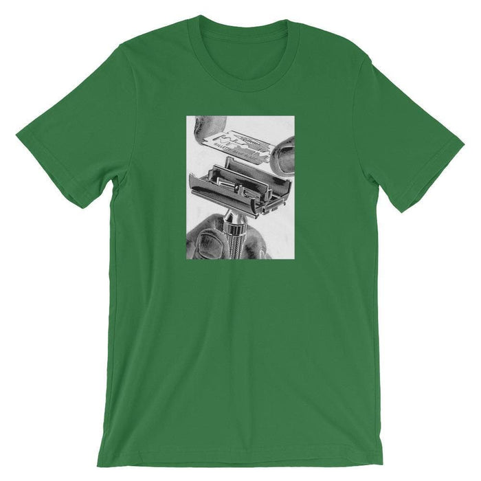 Vintage Safety Razor Advert Short-Sleeve Unisex T-Shirt - Phoenix Artisan Accoutrements