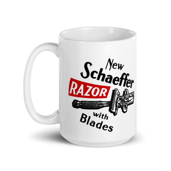 Vintage Schaeffer Safety Razor Ad Coffee Mug | Availalble in 2 Sizes! - Phoenix Artisan Accoutrements