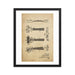 Vintage Schick Patent Drawing Framed Print - Phoenix Artisan Accoutrements