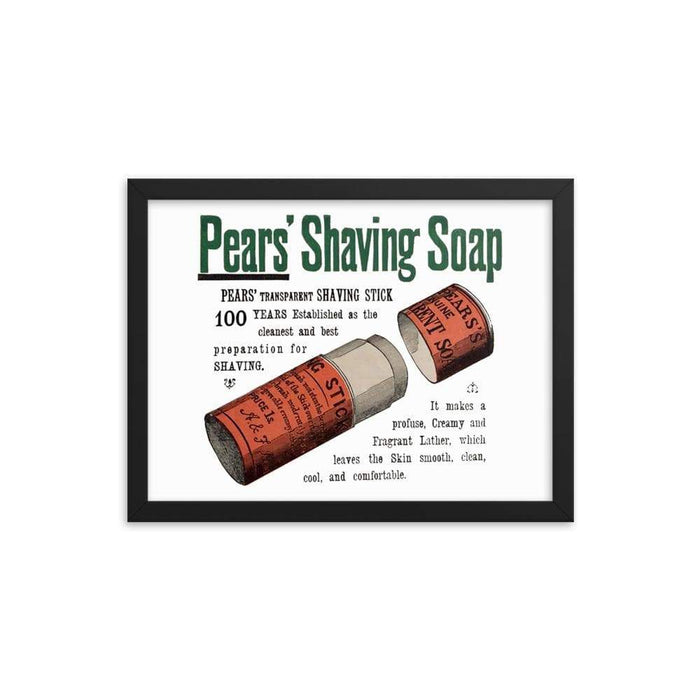 Vintage Shave Stick Advert Framed Print - Phoenix Artisan Accoutrements