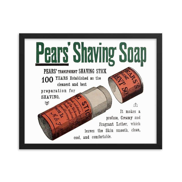 Vintage Shave Stick Advert Framed Print - Phoenix Artisan Accoutrements