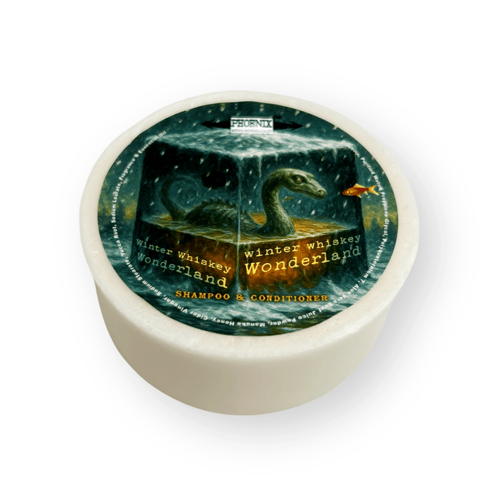 Winter Whiskey Wonderland Conditioning Shampoo Puck | A Warm, Boozy Beast From Beyond! - Phoenix Shaving
