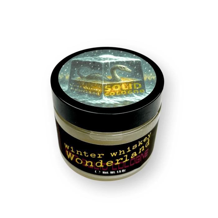 Winter Whiskey Wonderland Solid Cologne | Contains Prickly Pear Oil | A Warm, Boozy Beast From Beyond! - Phoenix Shaving