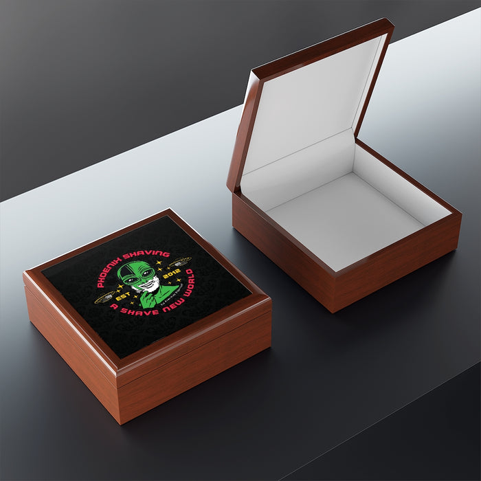 Official Phoenix Shaving Alien Blade Stash Box | Available in 3 Finishes! | Listing for 1 Box - Phoenix Artisan Accoutrements