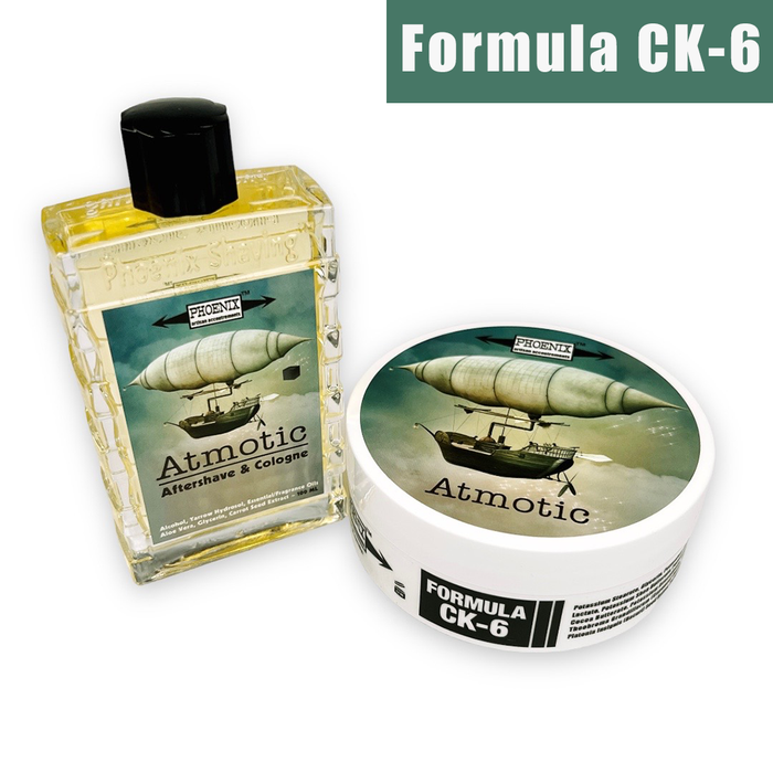 Atmotic Artisan Shave Soap & Aftershave Cologne Bundle Deal | Ultra Premium Formula CK-6 - Phoenix Artisan Accoutrements