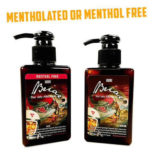 Briar Star Jelly Aftershave | Choose Mentholated or Menthol Free! | 150 Ml - Phoenix Artisan Accoutrements