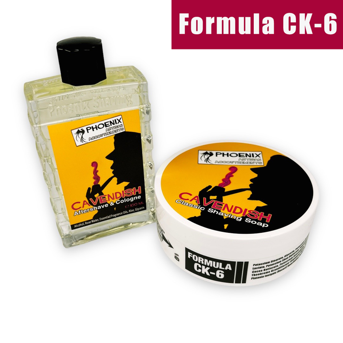 Cavendish Artisan Shaving Soap & Aftershave Bundle Deal | Ultra Premium CK-6 Formula - Phoenix Artisan Accoutrements