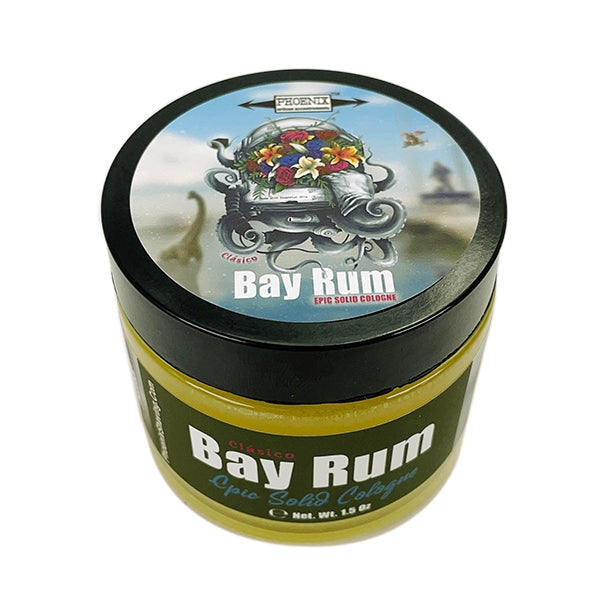 Clásico Bay Rum Solid Cologne | Contains Prickly Pear Oil | A Phoenix Classic Original - Phoenix Artisan Accoutrements