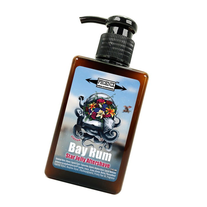 Clásico Bay Rum Star Jelly Aftershave | A Whole New Species of Aftershave | Available in Non Mentholated & Mentholated! | 150 Ml - Phoenix Artisan Accoutrements