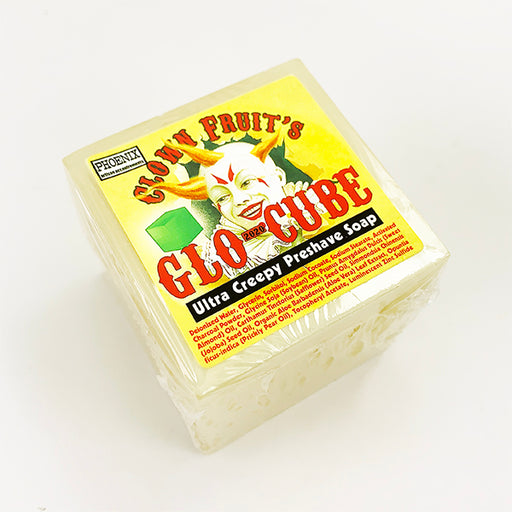 Clown Fruit's Glo CUBE 2.0 | 8 oz Preshave Soap | Spooky Seasonal Scent! | Yes, It Glows! - Phoenix Artisan Accoutrements