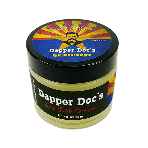 Dapper Doc's Solid Cologne | Contains Prickly Pear Oil | Distinctly Masculine - Phoenix Artisan Accoutrements