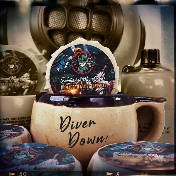 Diver Down Classic Style Mug Shave Soap | Ultra Premium CK-6 Formula | Homage to the Original Seaforth Spiced! | Special Limited Edition - Phoenix Artisan Accoutrements