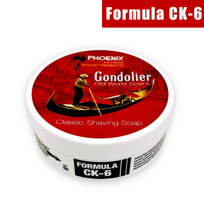 Gondolier Artisan Shave Soap | Ultra Premium Formula CK-6 - Phoenix Artisan Accoutrements