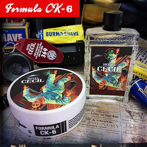 Hotel Cecil Artisan Shave Soap & Aftershave / Cologne | Homage To The Original Burma Shave | Formula CK-6 - Phoenix Artisan Accoutrements