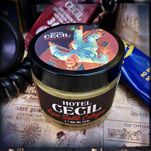 Hotel Cecil Solid Cologne | Homage To The Original Burma Shave - Phoenix Artisan Accoutrements
