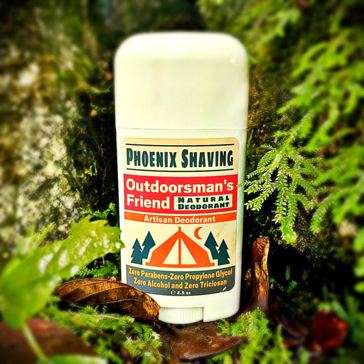Outdoorsman's Friend Natural Deodorant | Made with Pure Essential Oils | Body Heat Activated | Sport Strength - Phoenix Artisan Accoutrements