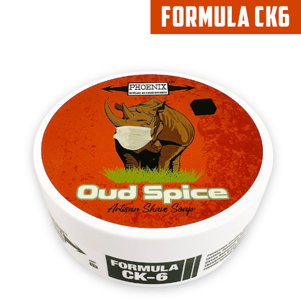 Oud Spice Artisan Shaving Soap | Ultra Premium CK-6 Formula | 4 oz | A Rare Drop! - Phoenix Artisan Accoutrements