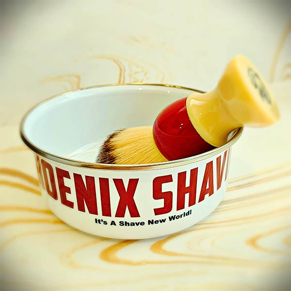 Official Phoenix Shaving Enamel Lather Shave Bowl Bowl w/ Lid! | Stainless Steel | 2 Sizes! - Phoenix Artisan Accoutrements
