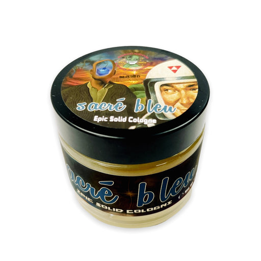 Sacré Bleu Solid Cologne | Contains Prickly Pear Oil | Limited Edition Homage To Aqua Velva! - Phoenix Artisan Accoutrements