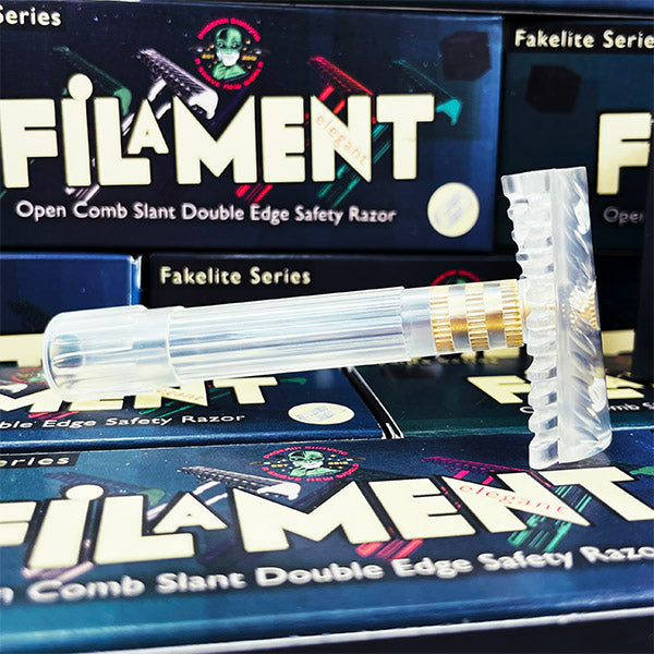 The Filament Fakelite Series Open Comb Slant | 3-Piece | Classic Crystal Clear - Phoenix Artisan Accoutrements